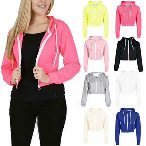 Ropa de Yoga personalizada de alta gama para mujer, venta al por mayor, corte en V en blanco, dobladillo crudo de gran tamaño, ropa de gimnasio con cremallera - Product Image 5