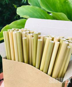 Pajitas de hierba Natural biodegradables/respetuosas con el medio ambiente, desechables, paja para beber - Product Image 5