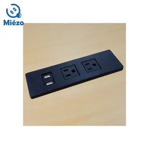 ET-22 2 AC outlet 2 USB outlets strip wireless charger usb port for office