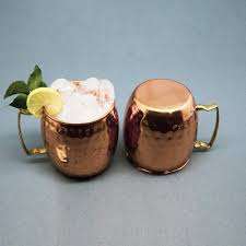 Tasse en cuivre et poignée en laiton pour mule en cuivre solide de moscou, utilisation de boisson pour tasse à vendre, produit - Product Image 3