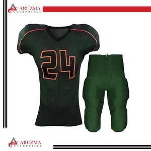 Ropa deportiva de alta calidad, uniforme de fútbol americano de Color sólido, uniforme de fútbol americano hecho a medida de secado rápido para hombres - Product Image 3