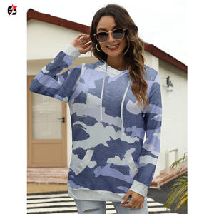 Sudadera con capucha Ropa de mujer Sublimación Diseño impreso 100% Tela de poliéster Estilo pulóver - Product Image 6