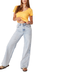 Nueva Colección de Verano con Colores Brillantes, Camiseta 100% Algodón para Niñas y Estudiantes, Camiseta Informal de Punto Liso Teñido Personalizada - Product Image 4