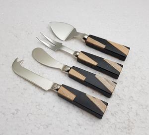Juego de Cubiertos de Acero Inoxidable con Mango Galvanizado Multicolor, Juego de Queso de Lujo, Producción Casera, Diseño de Vajilla, Artículos para el Hogar - Product Image 4