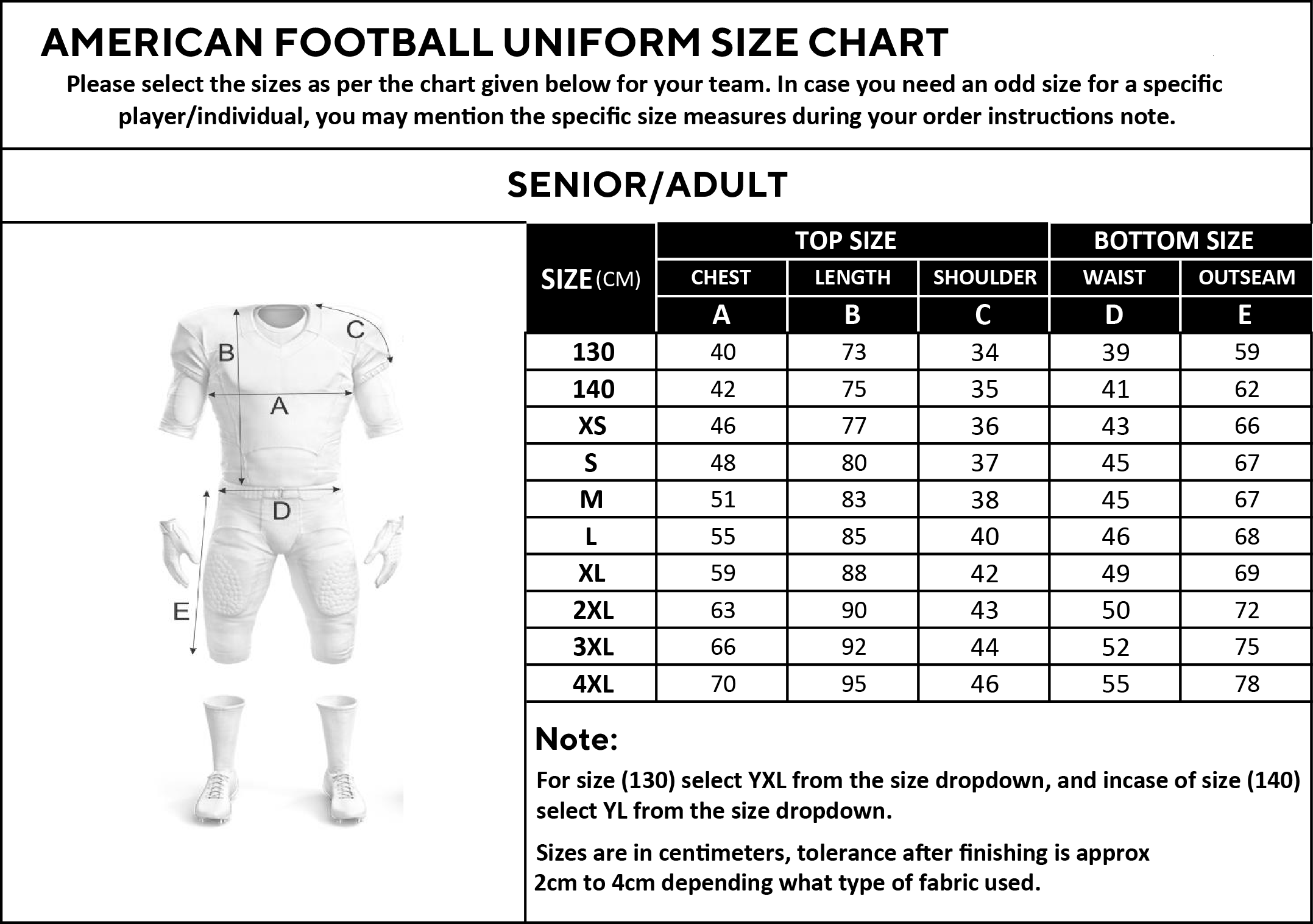 OEM Service Wholesale Custom Made American Football Uniform