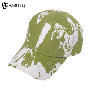 หมวกเบสบอลพิมพ์ลายตัวอักษรมัดย้อมหลากสีสำหรับทั้งชายและหญิงชุดเล่นกีฬาพิมพ์ลายแบบกำหนดเองด้วยผ้าอ๊อกซ์ฟอร์ด - Product Image 3