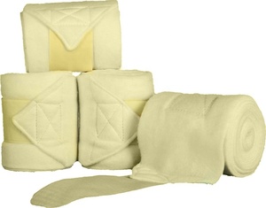 Awesome thick polar fleece horse bandages Equestrian wear custom logo Elastic Velcroo horse leg wrap Set of 4 am630 - Product Image 1