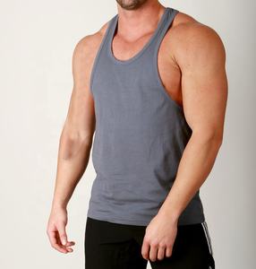 Camiseta de entrenamiento fuerte muscular culturismo dobladillo curvo larguero entrenamiento gimnasio hombres OEM - Product Image 2