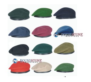 Béret en laine vert RIFLE GREEN WOOL de STONE INDUSTRIES, toutes tailles - Product Image 3