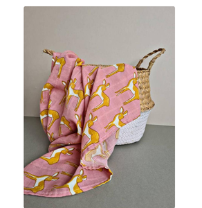 <b>Muslin</b> Wraps 100% Cotton Custom Made <b>Muslin</b> <b>Swaddle</b> Blanket Supplier India - Product Image 4