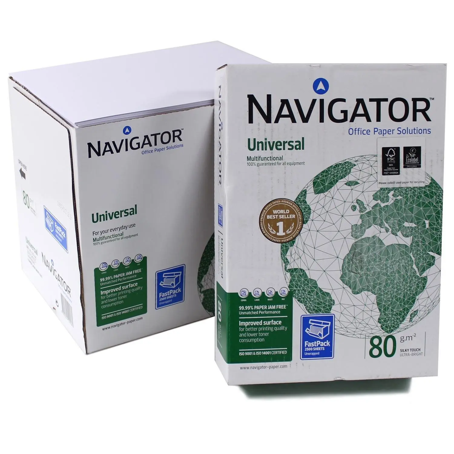 ورق A4 أصلي بأفضل جودة حجم ورقة Navigator A4 ورق أبيض اللون 80 70 GSM بسعر الجملة