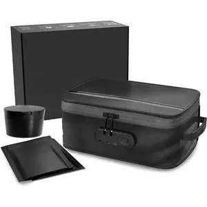 Abschließbare Stash Box Produkte Geruchs neutrale Tasche mit Kohle faser mit Kombination schloss Geruchs sicherer Aufbewahrung behälter