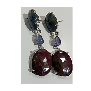 Wholesale New Fashion 925 <b>Sterling</b> <b>Silver</b> Gemstone Earring for Gifts or Parties - Product Image 1