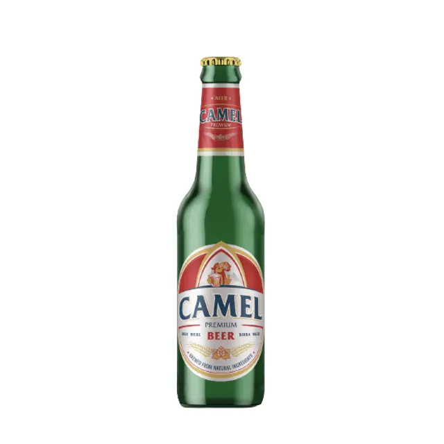 Wholesale Beer Glass Custom Logo 330ml Bottle Camel Beer Alcoholic Drink