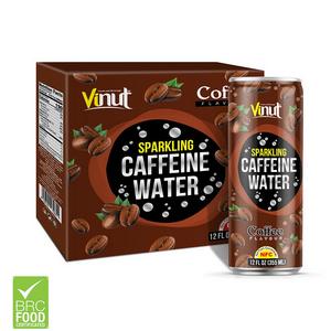 VINUT Caffeiné sans sucre Tropical OEM Eau pétillante avec café 12 floz - Product Image 1