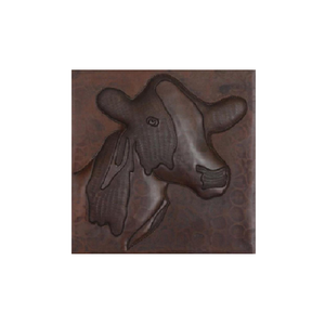 Azulejo de pared de cobre con diseño de Animal en relieve - Product Image 1