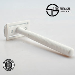 Rasoir de sécurité à double tranchant enduit blanc pour le rasage - Product Image 2