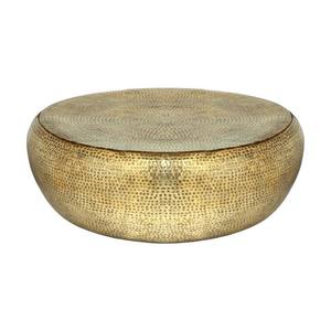 Mesa de centro en forma de tambor de aluminio, fabricante de mesa lateral de Metal martillado hecho a mano, último diseño - Product Image 6