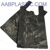 Sacs de courses en plastique HDPE recyclables personnalisables avec logo pour supermarchés, en rouleau, pour usage en T-shirt, fabriqués au Vietnam