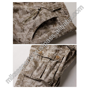 ขายส่งผ้าฝ้าย100% พิมพ์โลโก้ที่กำหนดเองกีฬาหกกระเป๋า Cargo กางเกงทำงาน - Product Image 3