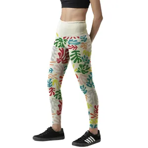 New Women Gym Active Fitness Sublimation Latest Women Leggings Manufacturer High Waist Custom Printed Leggings