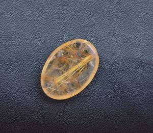 ควอตซ์ไหมทองธรรมชาติ Cabochon ผสมรูปร่างคุณภาพสูงไหมทอง - Product Image 3