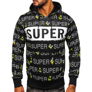 เสื้อมีฮู้ดสำหรับผู้ชายแบบสั่งทำแนวสตรีทแวร์ผ้าฝ้ายออร์แกนิกโอเวอร์ไซส์ซิลิโคนสำหรับฤดูหนาวพิมพ์ลายบน2022 - Product Image 6