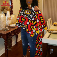 Offre spéciale, robe kaftan wax africain haut bas Ankara, haut Ankara, vêtements imprimés africains de grande taille