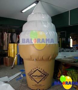 Ballon gonflable de cône de crème glacée - Product Image 2