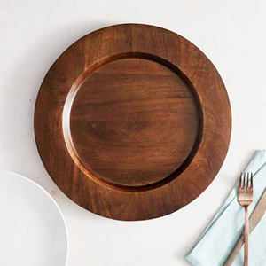 Plato y plato de uso para bodas y cafés, recién llegado, diseño fabuloso, placa de cargador de madera para el hogar, forma redonda 2025 - Product Image 4