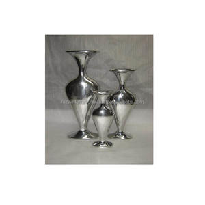 Vase à fleurs en laiton antique Design moderne unique en acier inoxydable Vase de table décoratif pour la maison pour fleurs ou plantes - Product Image 5