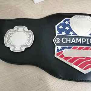 Venta caliente cinturones de campeonato MMA personalizables cinturones de lucha de diamantes de imitación de la mejor calidad con logotipos y diseños almohadillas de sillín - Product Image 2