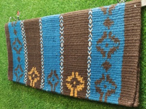 Manaal Enterprises Reya New Zealand Wool Western Saddle Blanket Top <b>Felt</b> Pad Sensor Flex Size 35" L x 38" W x 1" <b>Thickness</b> MO01 - Product Image 4