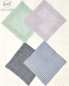 มิ้นท์ลายตาหมากรุก100% ผ้าลินินค็อกเทลผ้าเช็ดปาก6 "* 6" - Product Image 2