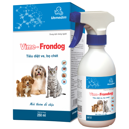 Fipronil Spray for dog, cat flea and tick prevention, Vime - Frondog