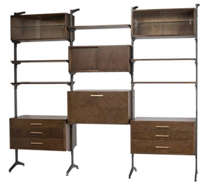 Estantería de madera moderna industrial anticuaria al mejor precio último diseño para oficina en casa con material de hierro - Product Image 6