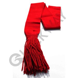 Faja de hombro de infantería ceremonial británica roja escarlata con estilo formal elegante de borla roja - Product Image 5