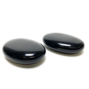 Pierres ovales d'obsidienne polie, gemmes noires naturelles, spécimens minéraux pour artisanat DIY et décoration Feng Shui – Meilleures ventes, qualité supérieure - Product Image 4