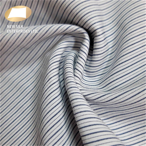 Tissu tissé, découpé aux UV, en polyester et spandex, à rayures imprimées, pour chemises décontractées, nouvelle collection 2020 - Product Image 1