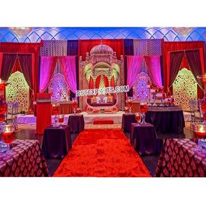 Decoración de escenario de boda con temática de Mughal, decoración de escenario de boda con tema de gran Mughal - Product Image 1