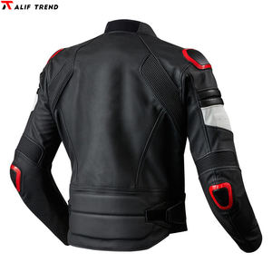 Vente en gros de vestes de moto vestes de moto personnalisées 100% véritable veste de moto en cuir véritable moto et course automobile - Product Image 3