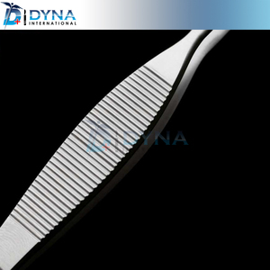 Cartilage tweezers double design stainless steel 12.5cm surgical forceps - Product Image 3