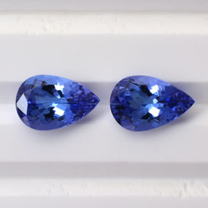 2.94 CTS สีฟ้าแทนซาไนต์ธรรมชาติสีฟ้า9X6มม. ลูกแพร์ตัดหลวมอัญมณีคู่สำหรับจี้ต่างหูเครื่องประดับอัญมณีซื้อจากผู้ผลิตอินเดีย - Product Image 2