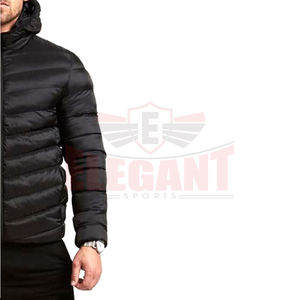 2024 doudoune logo personnalisé mode Style hommes bouffant plus épais coton remplissage veste en gros hiver bulle veste hommes - Product Image 6