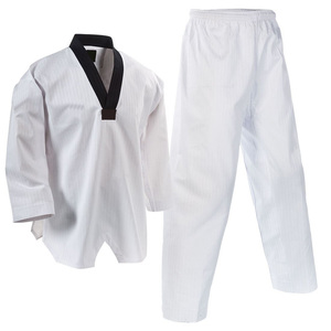 ชุดศิลปะการป้องกันตัวทำจากผ้าฝ้ายโพลีเอสเตอร์ใช้ได้ทั้งชายและหญิงชุดกีฬาโลโก้แบบปรับแต่งได้สำหรับผู้ใหญ่สำหรับคาราเต้เทควันโดยูโด - Product Image 4