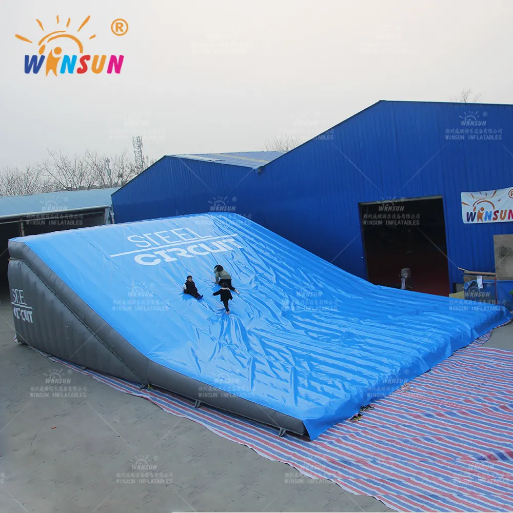 Custom extreme sport premium safe inflatable airbag landing/Inflatable snowboard stunt airbag for FMX MTB BMX