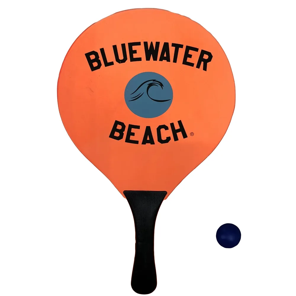 Новый дизайн, цветное деревянное весло для пляжа для тренировок, Пляжная теннисная ракетка