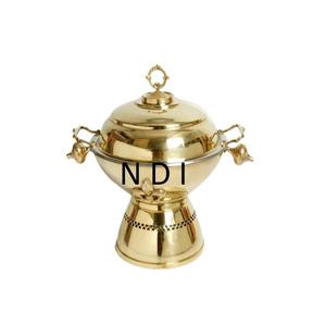 Casseroles de finition polies brillantes serveur chauffe-plats mariage ou fiançailles fête traiteur servant chauffe-plats - Product Image 2