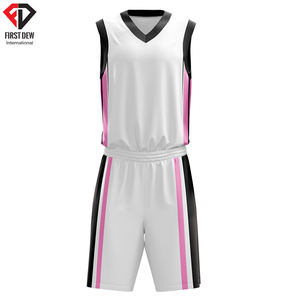 ชุดกีฬาสำหรับผู้ชาย,ชุดยูนิฟอร์มบาสเก็ตบอลใหม่ล่าสุดแฟชั่นพิมพ์ลายระเหิดได้ตามต้องการ - Product Image 3