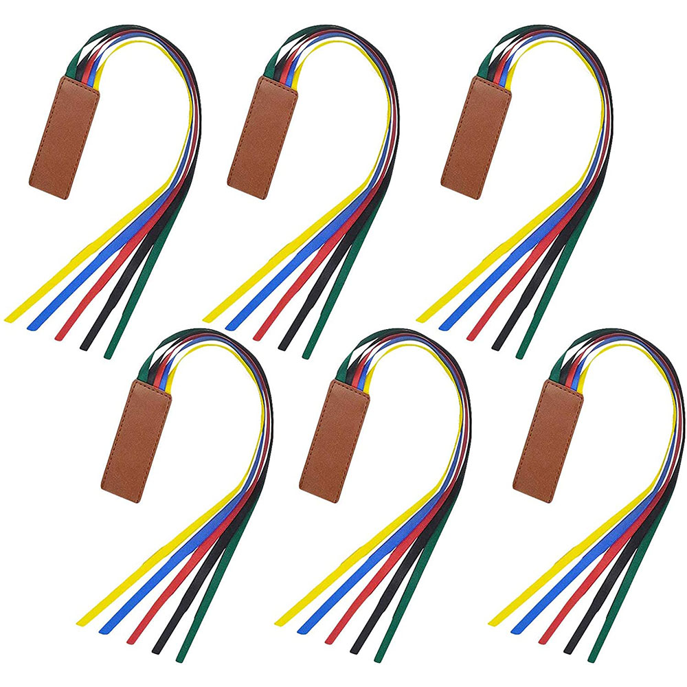 Новый стиль Натуральная кожа Лента Закладка для книги 5-страница лента маркеры искусственной кожи Закладка для книги